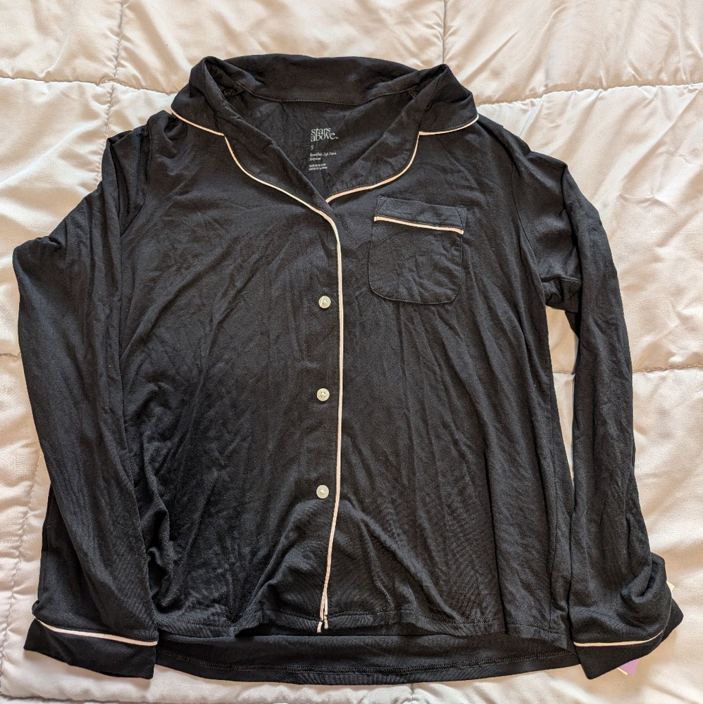 Stars Above Pajama Set In Black (Size Small)